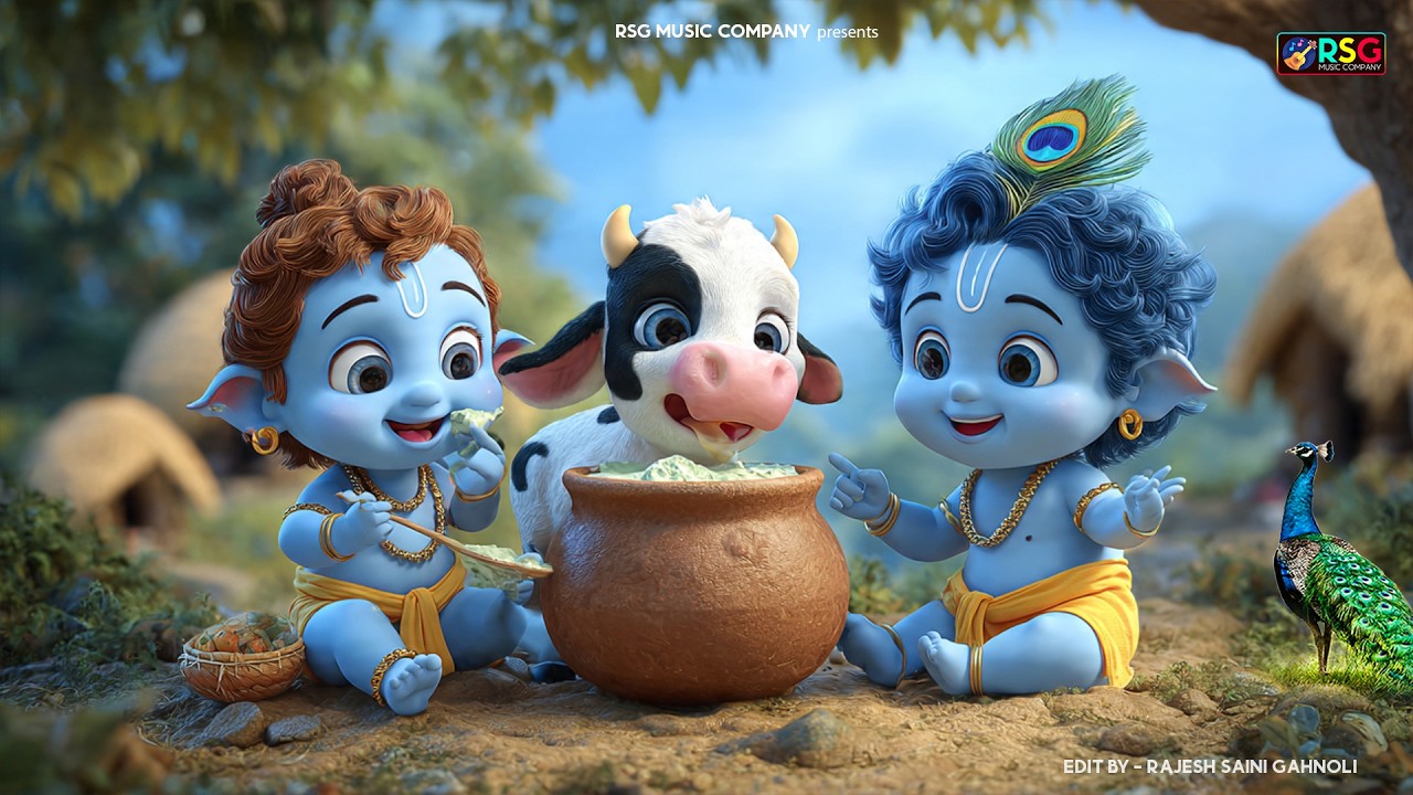 छोटी छोटी गैया - Choti Choti Gaiya Chote Chote Gwal | Krishna Bal Leela | Little Krishna Song