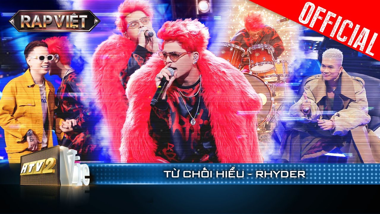 Rhyder thể hiện khả năng rap và đánh trống điêu luyện trong Từ Chối Hiểu | Rap Việt 2023 [LiveStage]