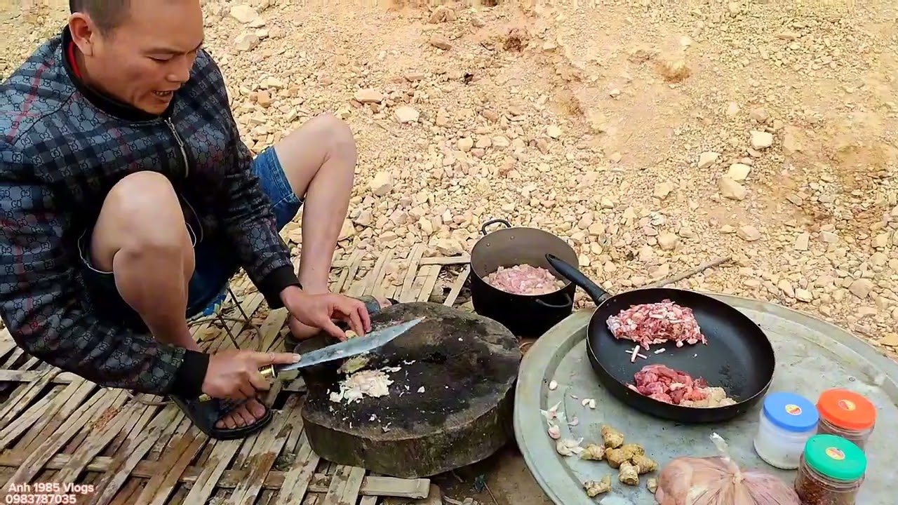 Canh pịa nấu hoa cải / Anh 1985 Vlogs