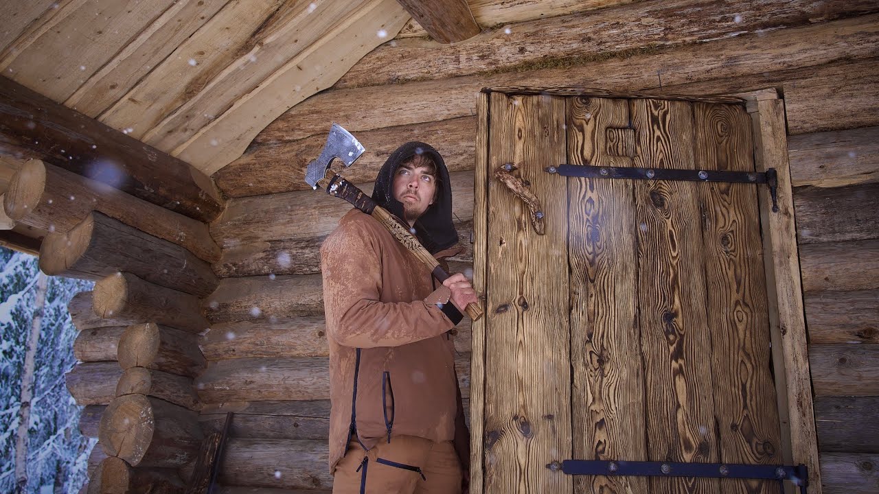 Medieval Log Cabin Door | Crafted from the Swedish Forest