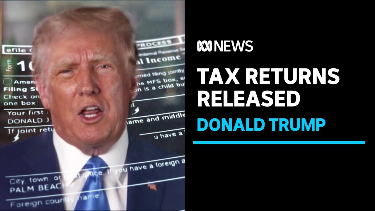 Former US president Donald Trump's tax returns released to public | ABC News