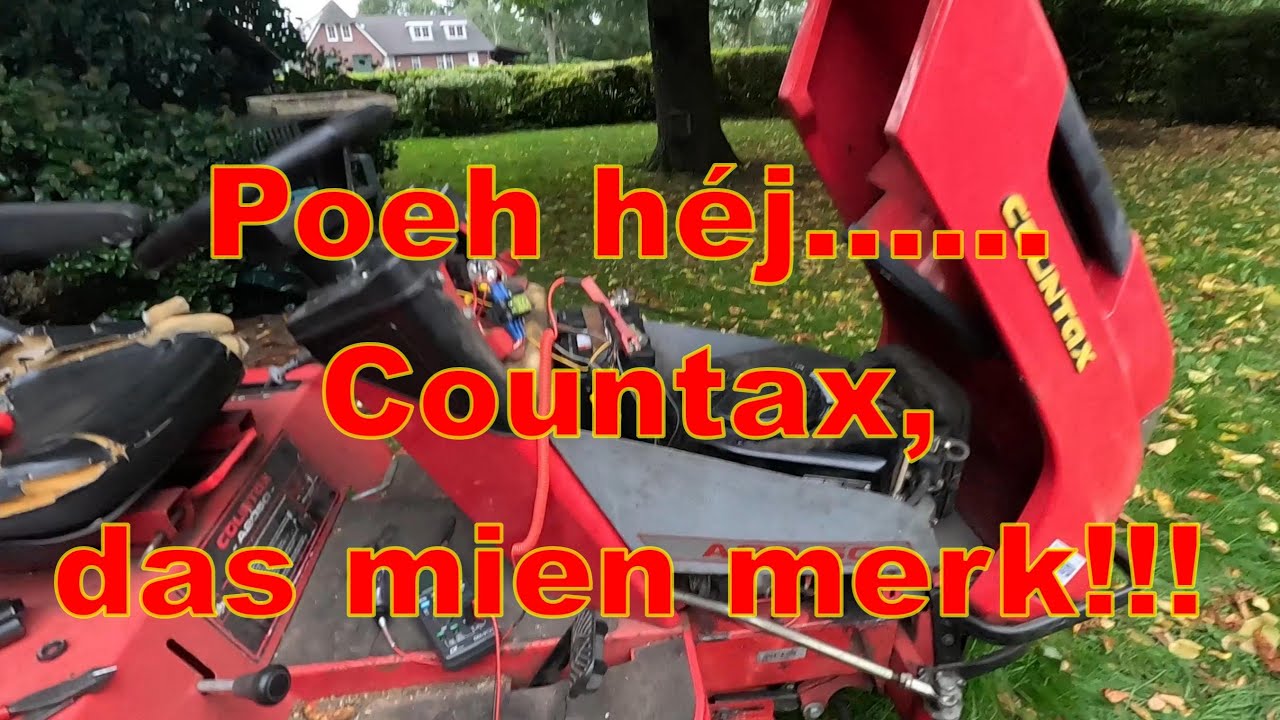 Countax A20-50 Zitmaaier, Afgeslagen tijdens het maaien. Dikke TREKKUUUUUUUUUUURRRRRR🚜🚜🚜