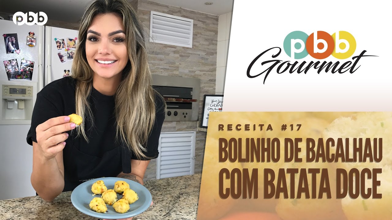 PBB Gourmet #17 - Bolinho de Bacalhau com Batata Doce