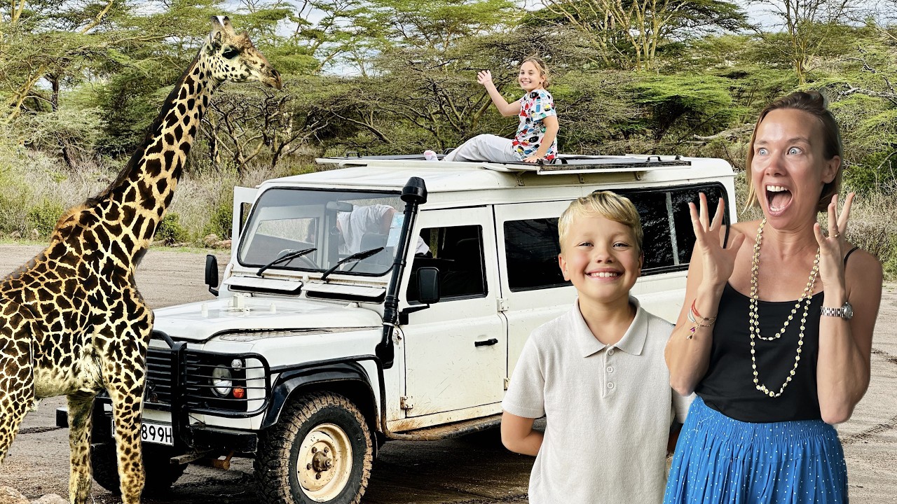 SAFARI möter lejon & mamma är rädd! Kenya VLOGG