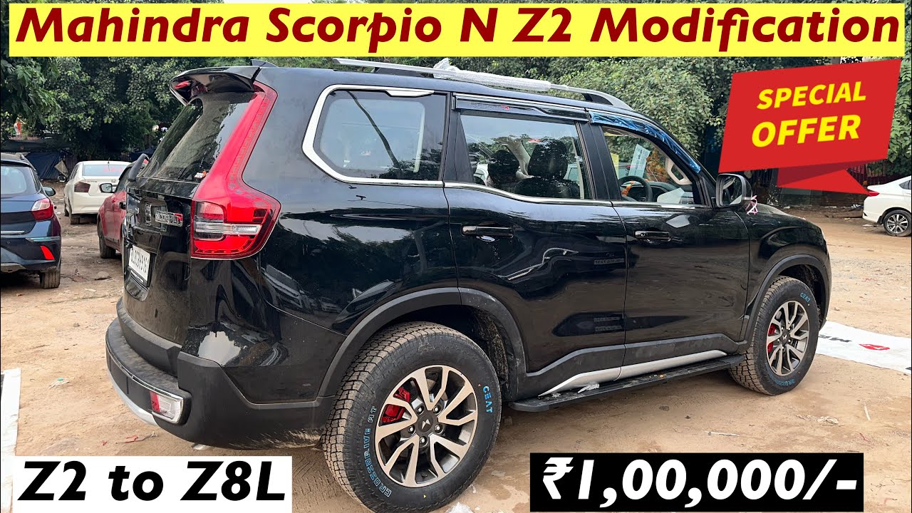 Scorpio N Z2 Modified in 1 Lakhs✅ Scorpio N Z2 Modification with All Genuine Accessories✅