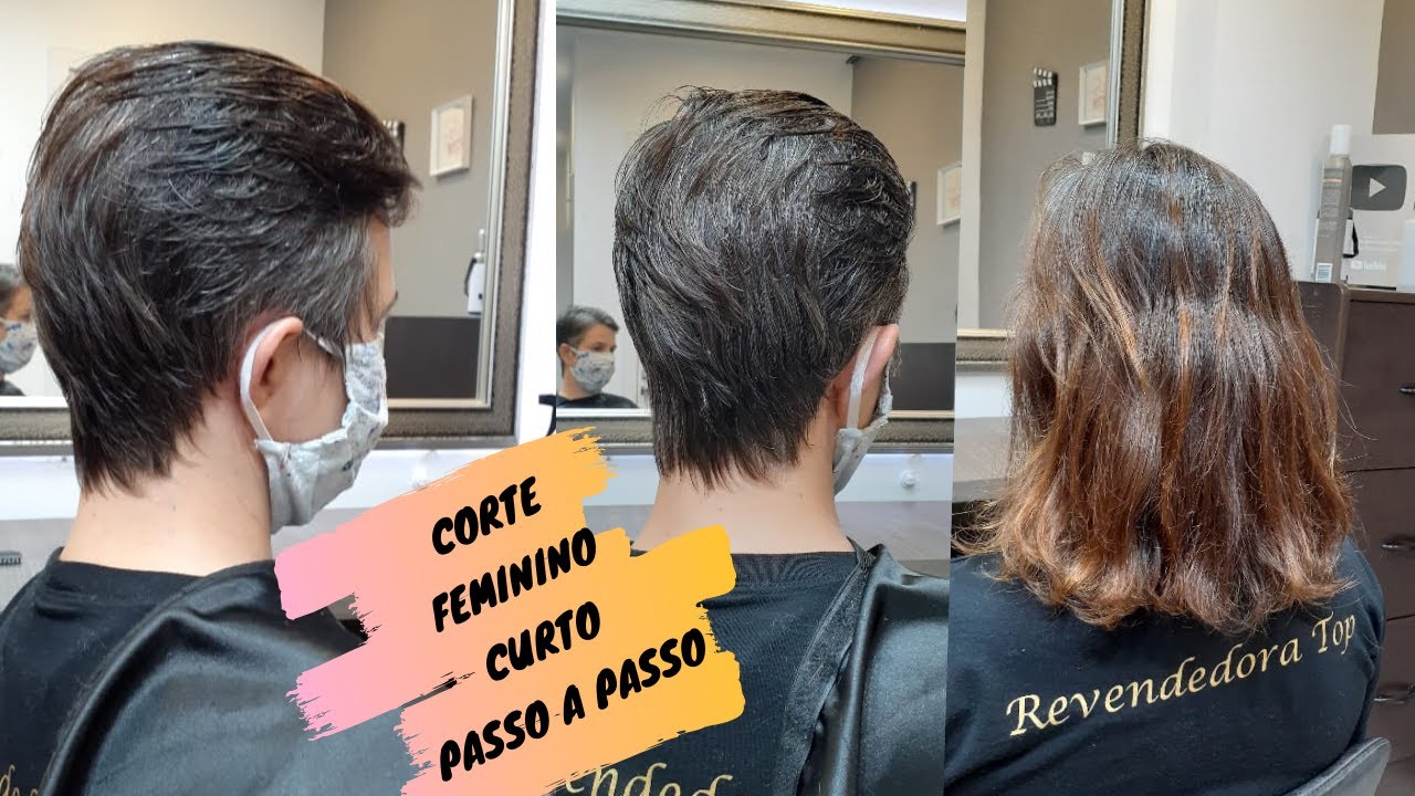 CORTE FEMININO CURTO! Passo a passo! SHORT FEMALE CUT! Step by step!