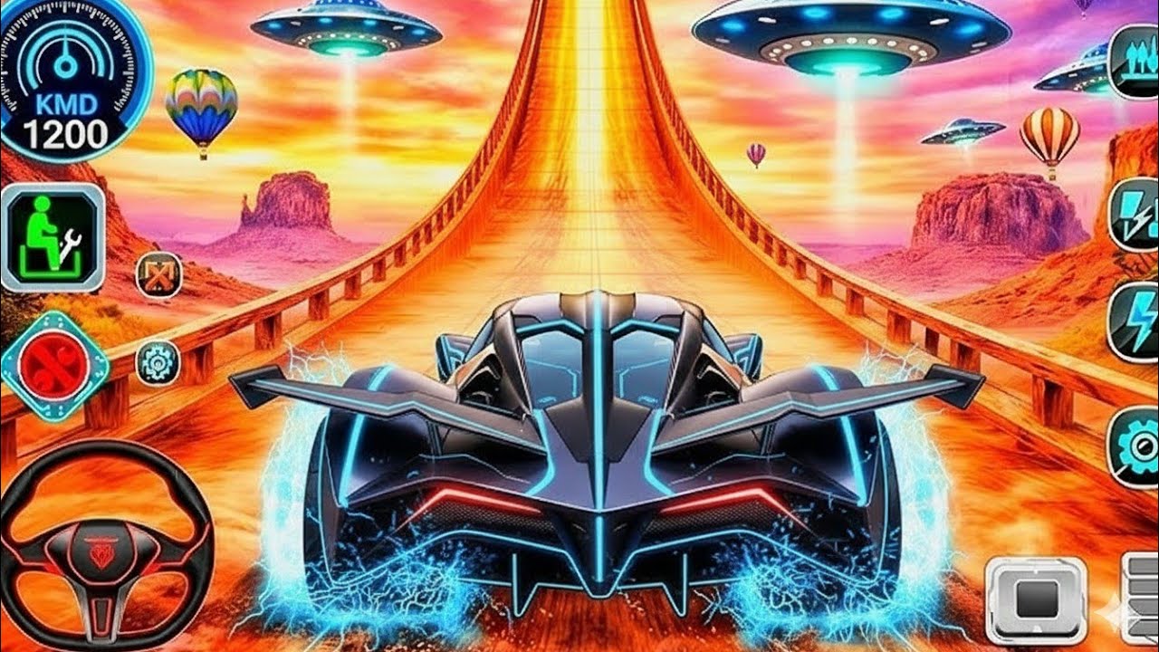 SuperHero Car Mega Ramp Driving Tracks || GT Car Racing || Android Gameplay #@Akshat-u8q 