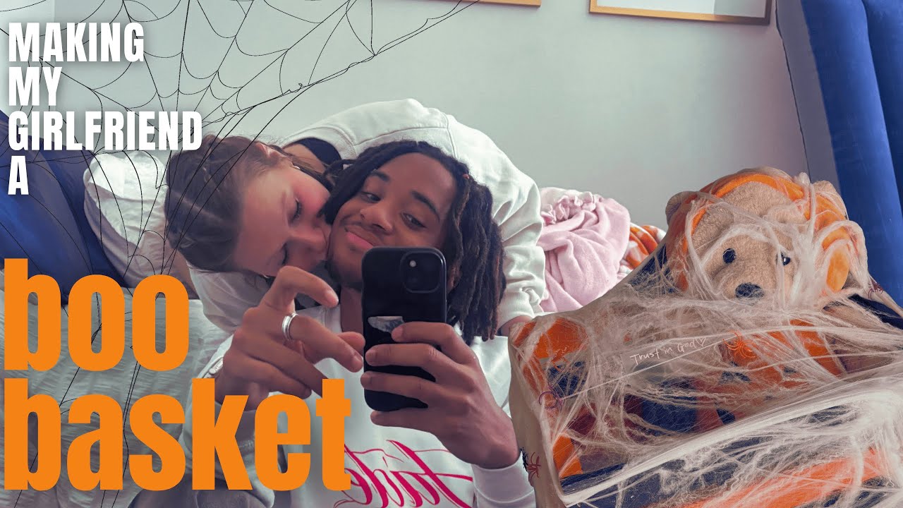 I Made a BOO Basket for my Girlfriend! (Halloween Vlog) 🎃🍂