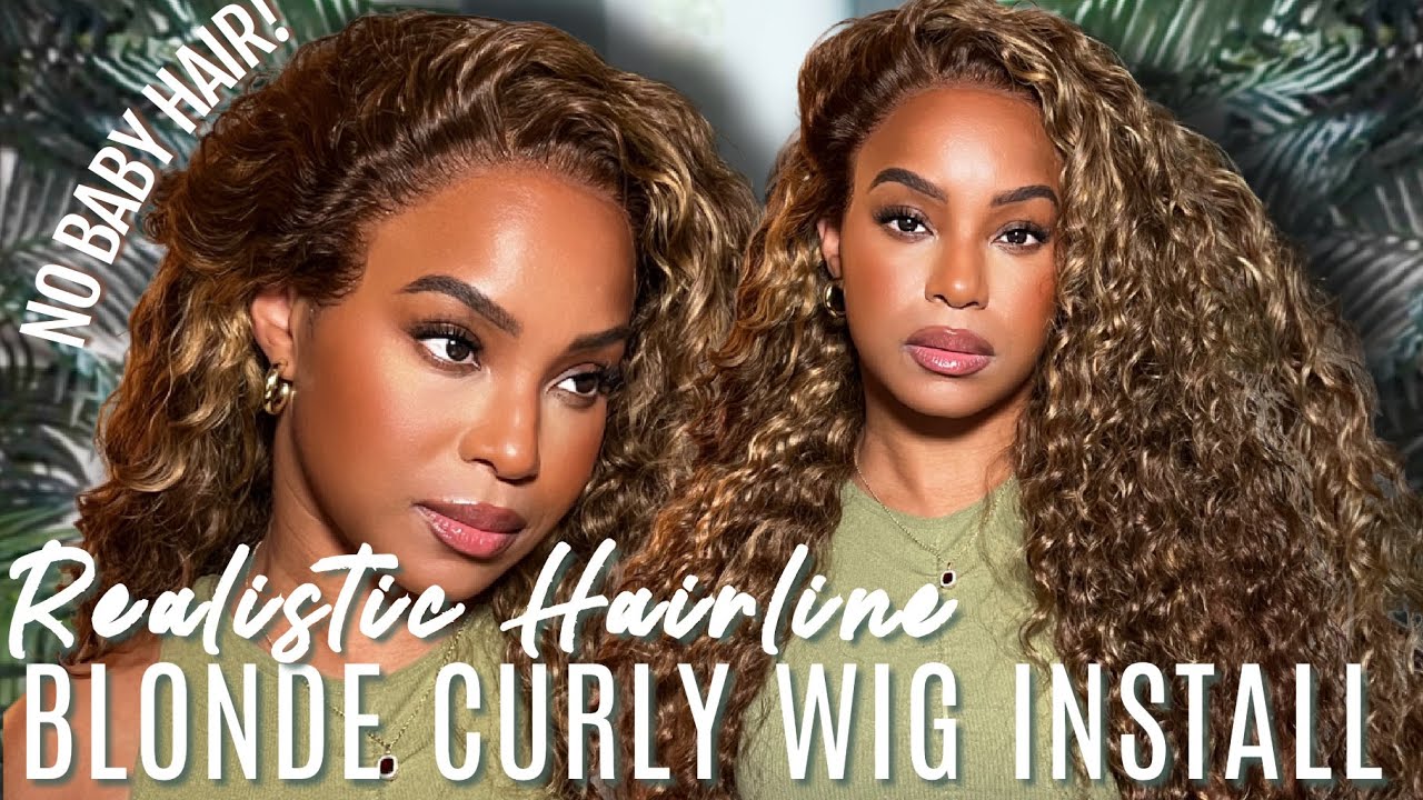 REALISTIC HAIRLINE! BEST BLONDE CURLY WIG?! CYNOSURE HAIR | ALWAYSAMEERA