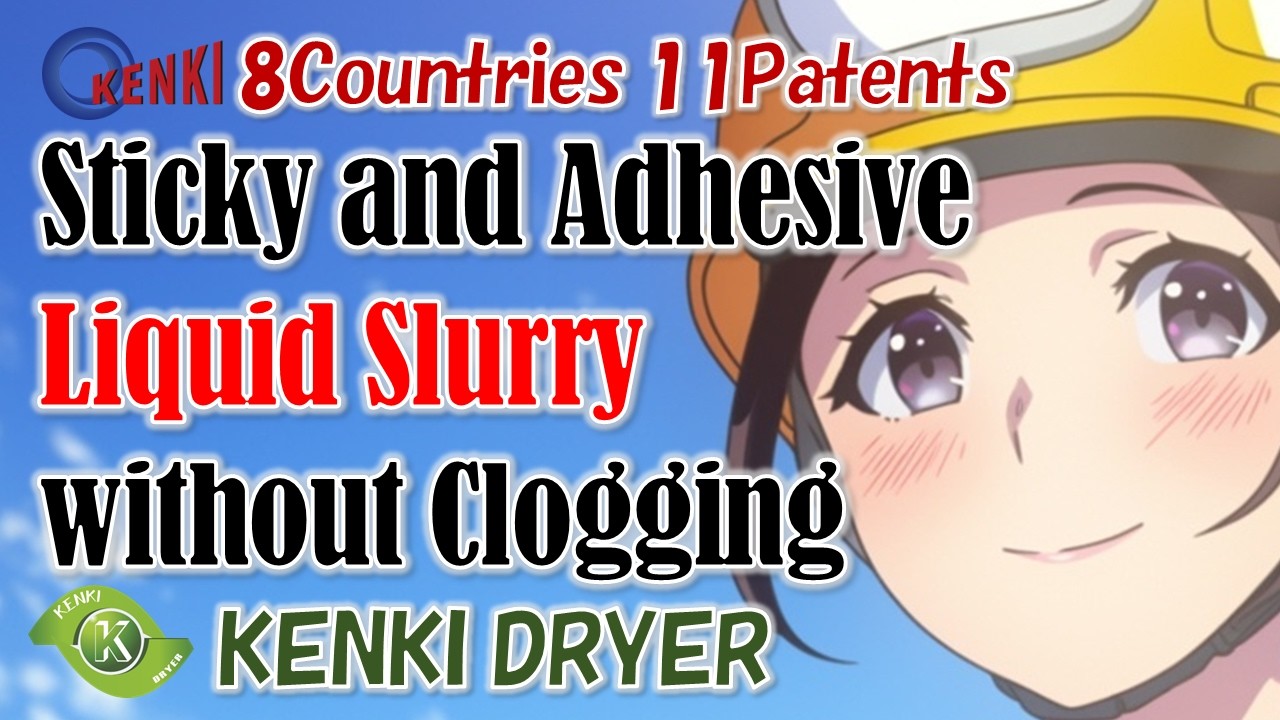 Clog-Free Low-Temperature Drying of Liquid Raw Material Slurry / KENKI DRYER