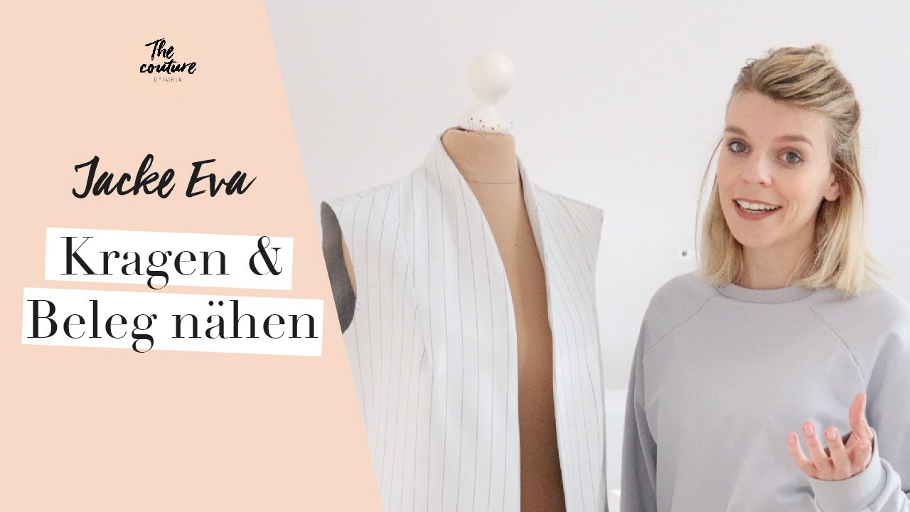 Jacke Eva // The couture // Kragen und Beleg nähen