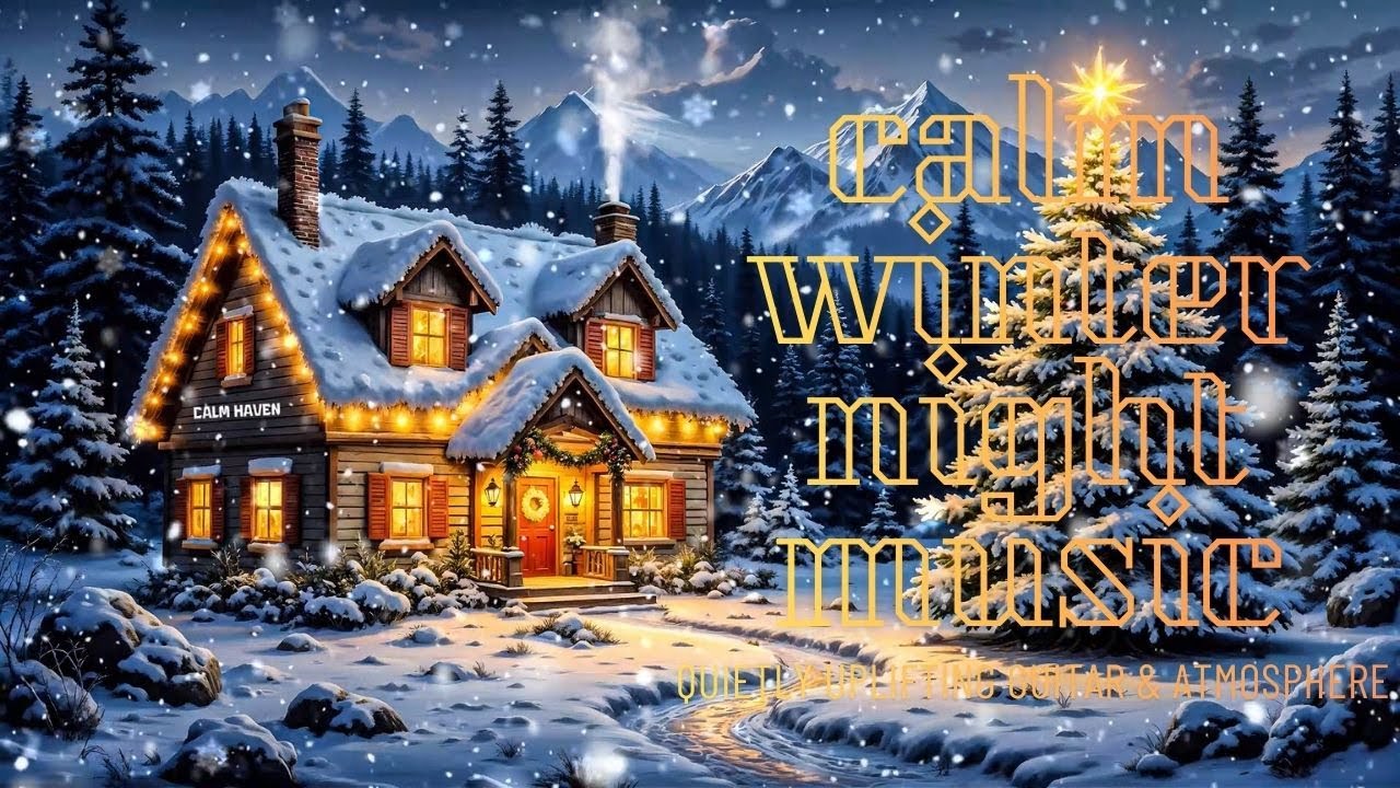 ❄️✨Snow-covered Mountain Cabin | 1 Hour of Quietly Uplifting Piano & Atmosphere❄️✨