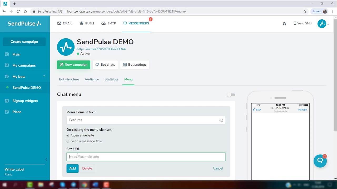 How to Сreate a Сhatbot Menu