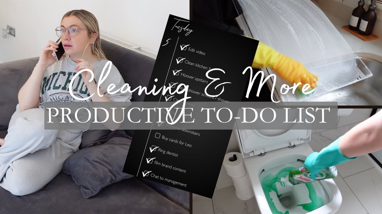 PRODUCTIVE DAY MOTIVATION 🤩 CLEANING HOUSEWORK & ADMIN TO DO LIST WITH ME 📝