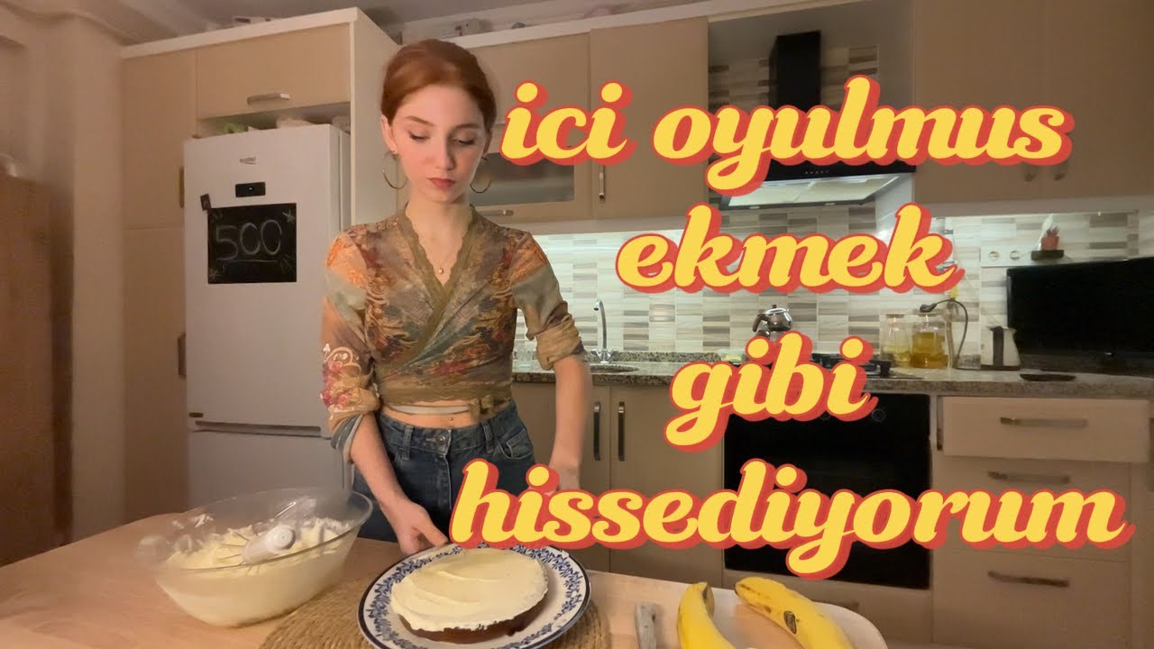 500 abone özel MUZLU PASTAAAA ve anlatamamak | küçük bir teşekkür 