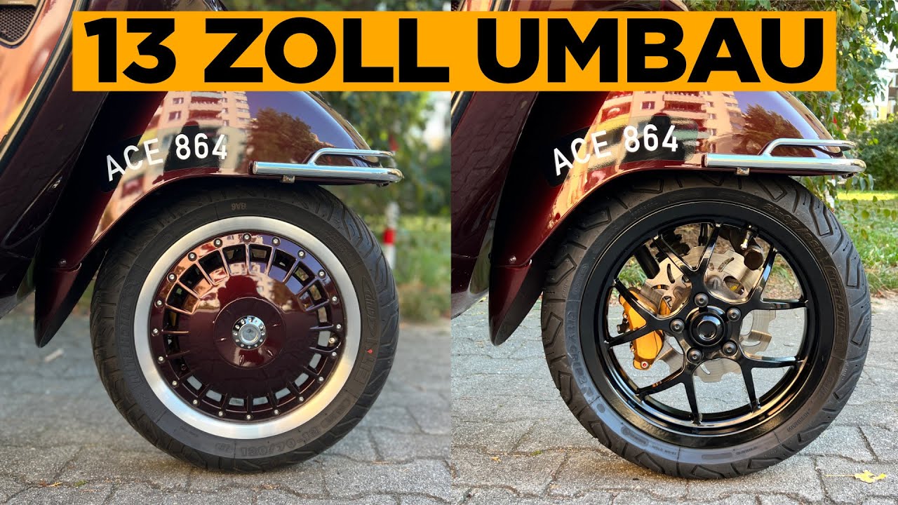 Vespa GTS 300 Umbau 🔧 | Neue 13 Zoll Felgen von BGM Sport im Test