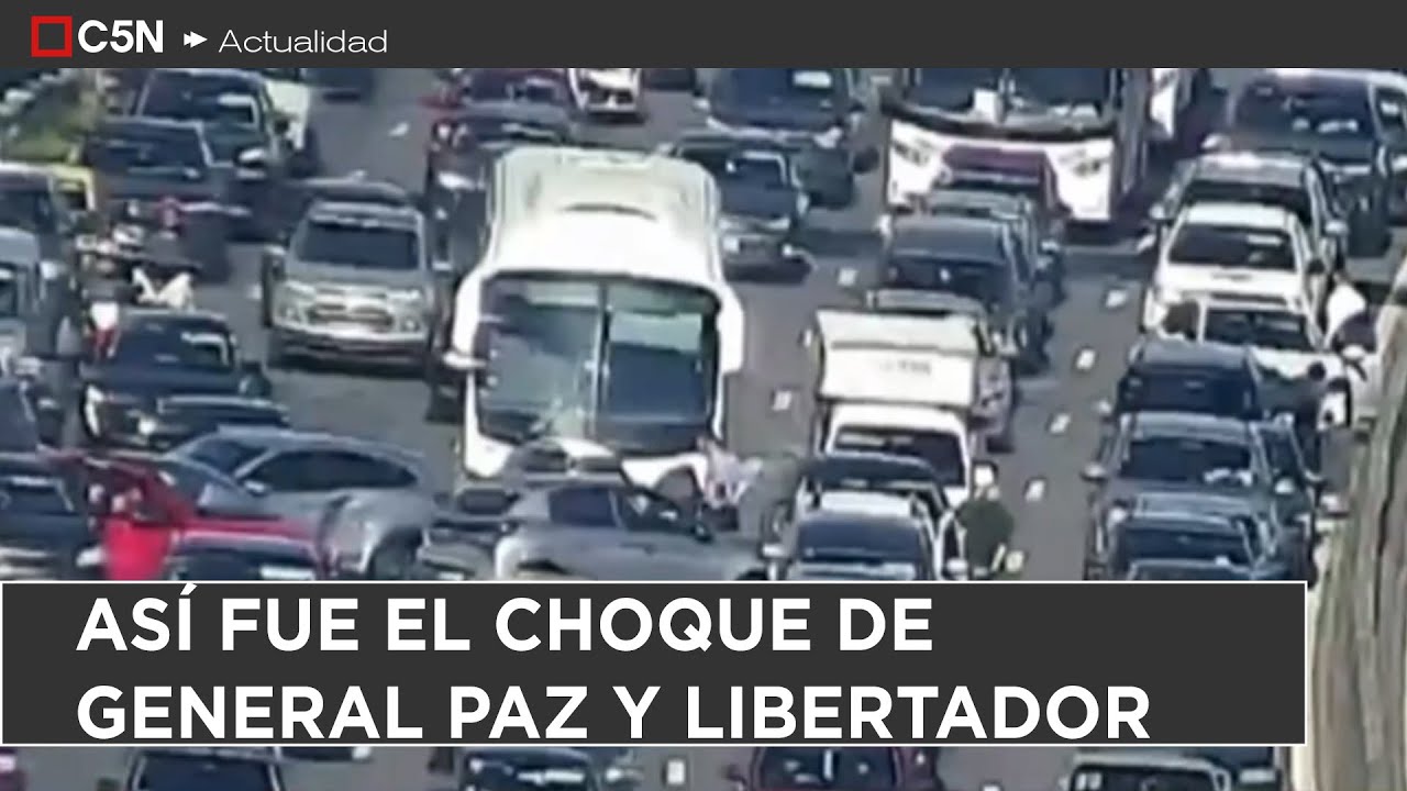 ASÍ fue el CHOQUE MÚLTIPLE de GENERAL PAZ y LIBERTADOR