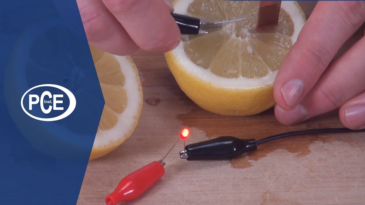 Come generare corrente con un frutto: Esperimento | PCE Instruments