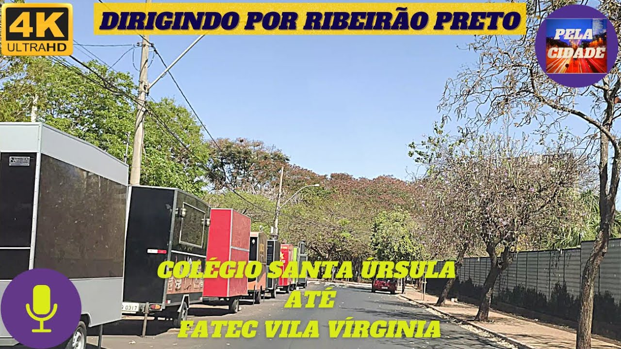 Dirigindo por Rib. Preto - Do Colégio Santa Úrsula até Fatec da Vila Virgínia - Em 01/9/21 - Em 4K