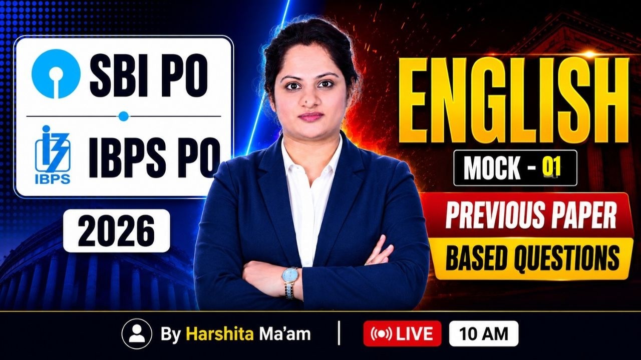 SBI PO & IBPS PO English Class 2026 | Bank English Mock Test 01 | Banking English | Harshita Mam