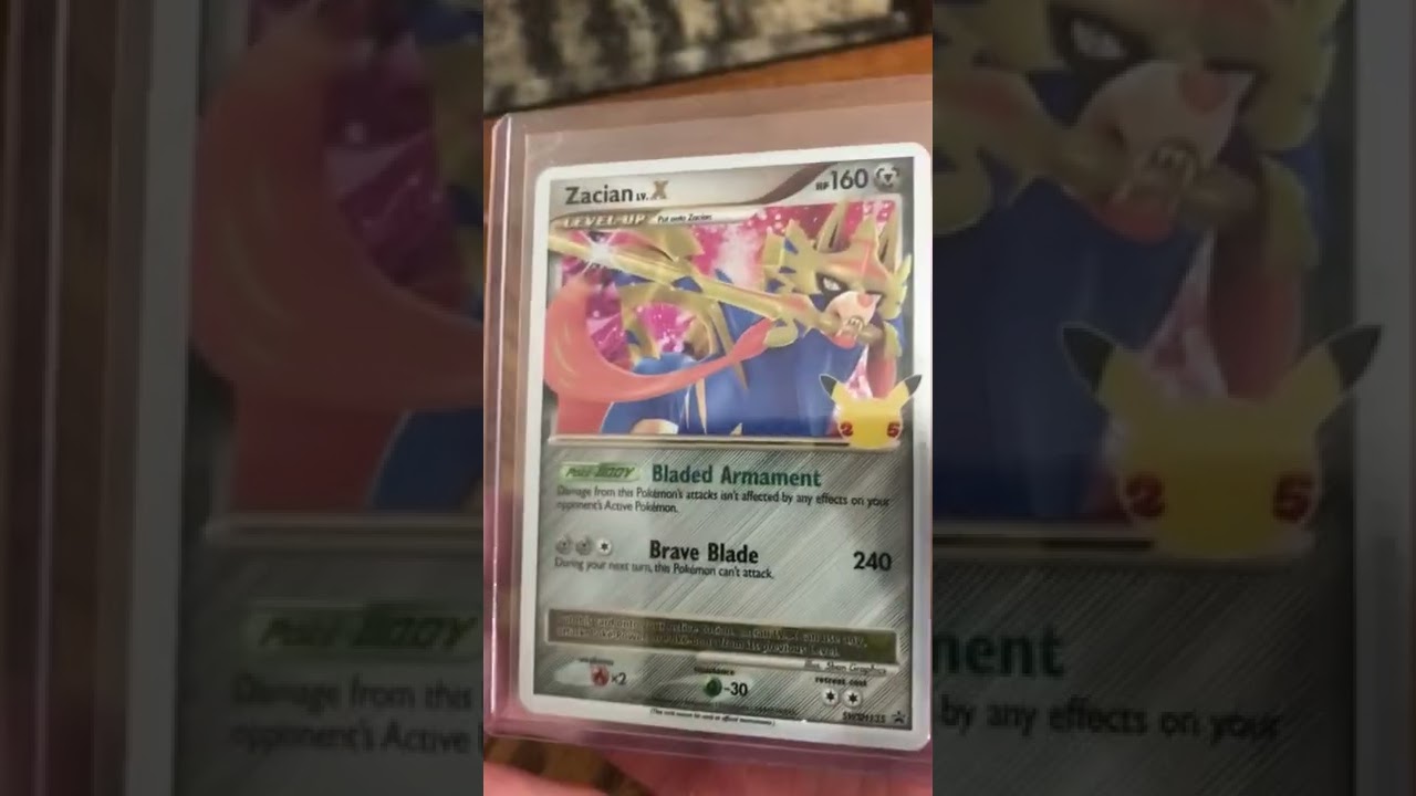 Pok&eacute;mon TCG Zacian Lv. X! #pok&eacute;mon #pokemon #shorts #pokemoncards #zacian #levelx #tcg