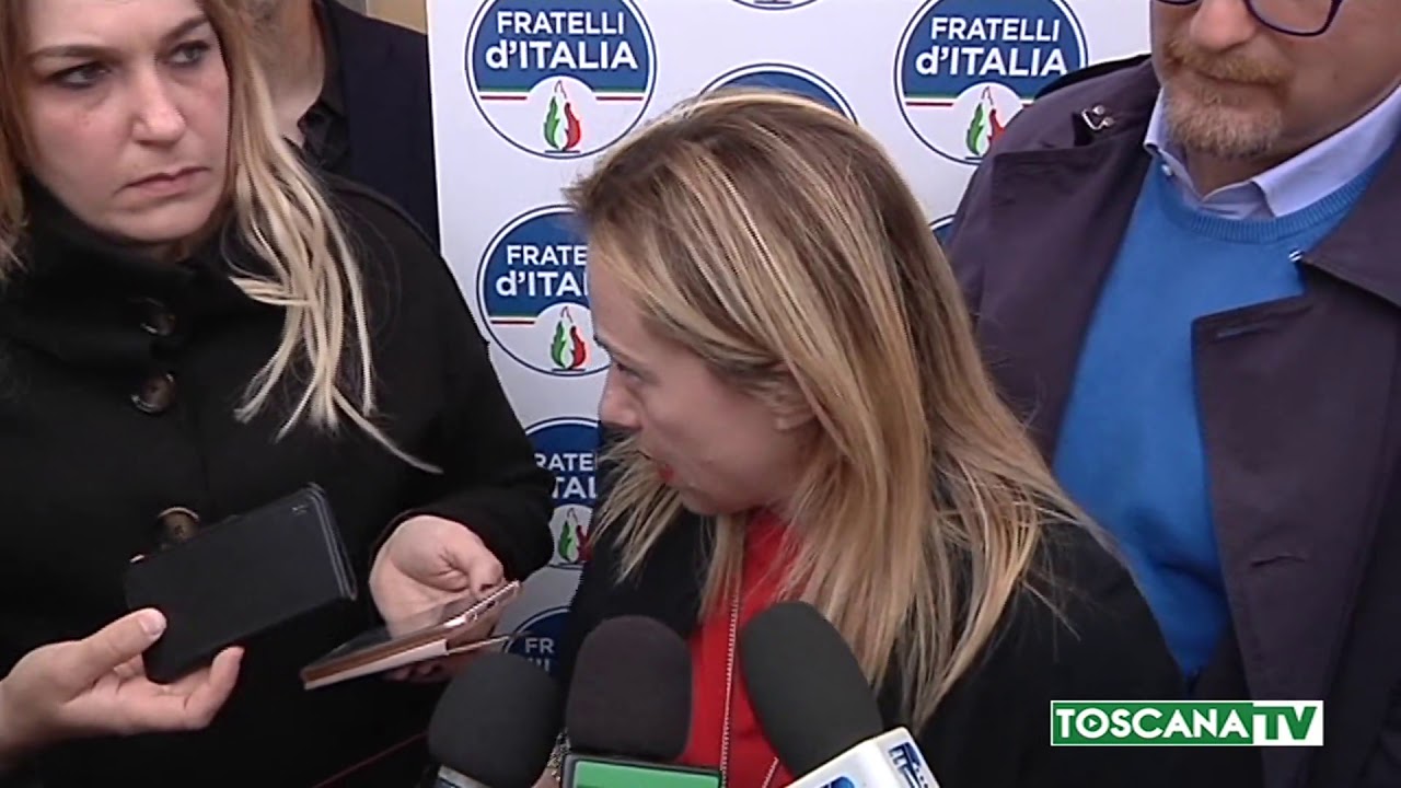 2019-05-09 PRATO - TPL, GIORGIA MELONI (FDI), SERVIZIO AI FRANCESI È FOLLIA