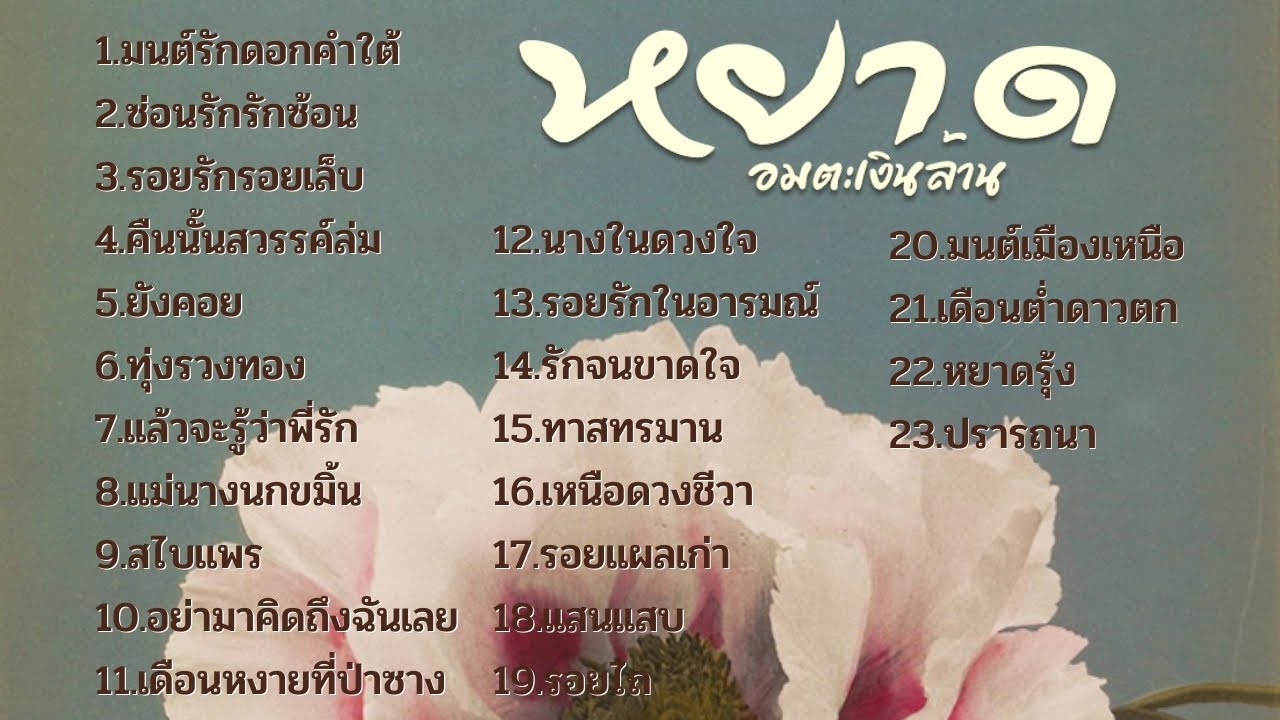 เพลงลูกกรุง ลูกทุ่ง สุดคลาสสิค  เพลงอมตะเงินล้าน  หยาด