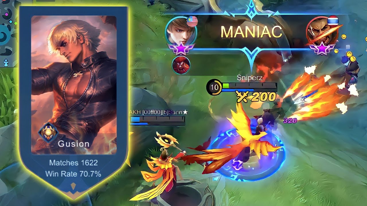 GUSION K'DASH IS BACK! + SNIPERZ BUILD = MANIACCCC!🔥