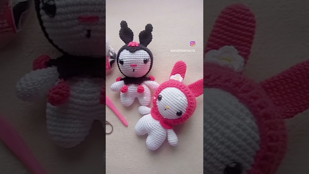 Amigurumis fofinhos que encantam 🧶💕🐰#Amigurumi #kpop  #EncantosDeThalyta #FeitoAM&atilde;o #ArteEmCroche