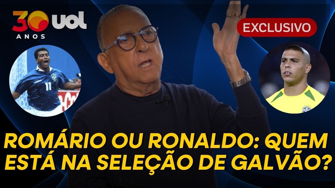 Romário ou Ronaldo? Galvão Bueno escala a Seleção Brasileira de todos os tempos