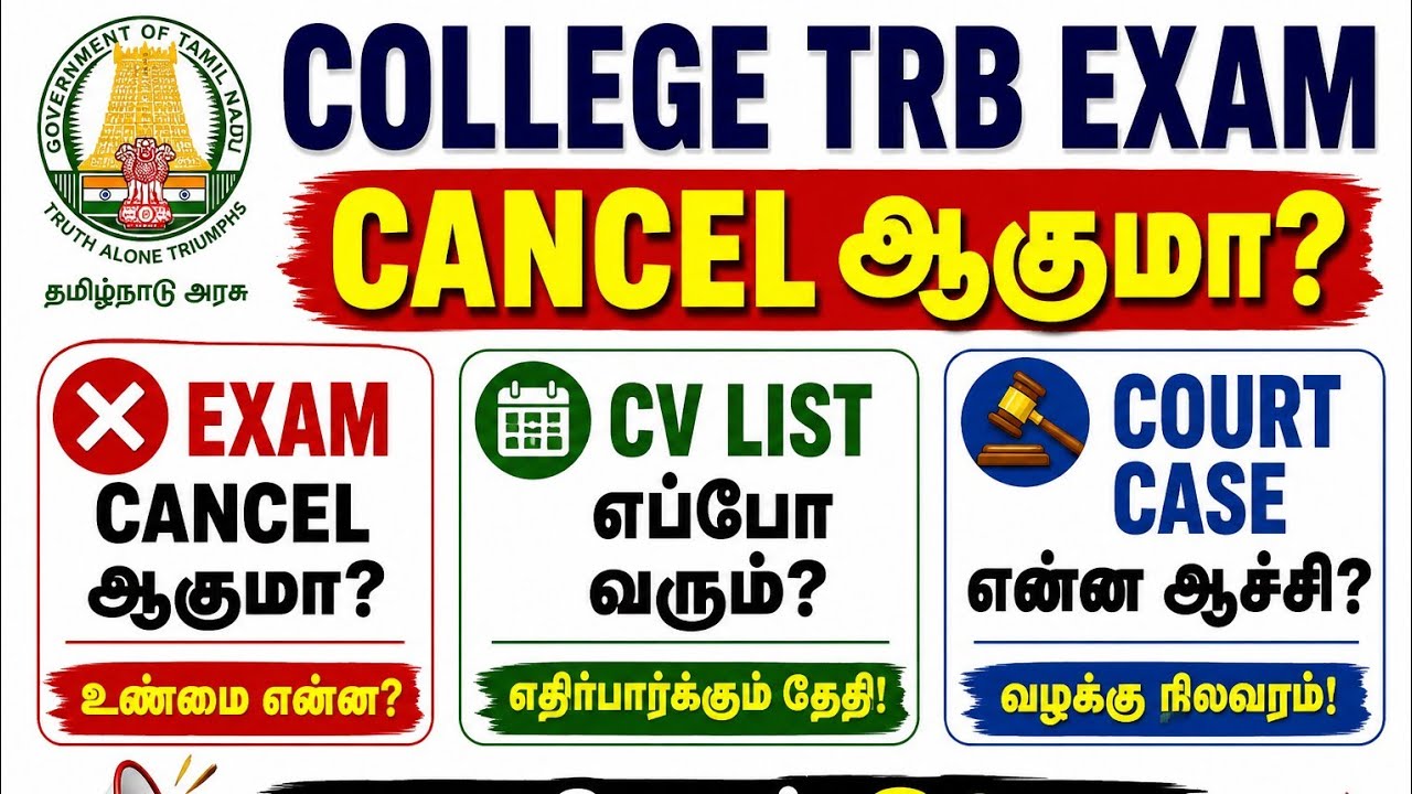 Will the College TRB exam be canceled? Will there be a re-exam? Here are the full details!