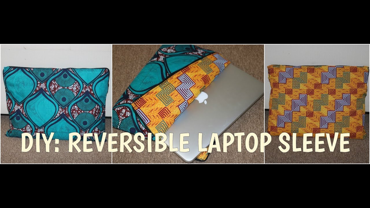 💻 👝DIY:REVERSIBLE LAPTOP BAG | LAPTOP SLEEVE |IPHIE ANI