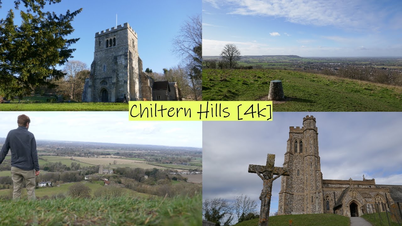 A scenic hike in the Chiltern Hills  - Great Missenden to Ellesborough -  10 miles -  [4K]
