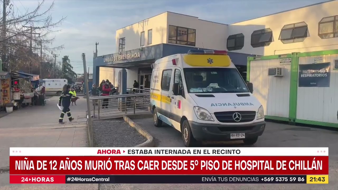 Niña de 12 años murió tras caer desde 5° piso de hospital de Chillán