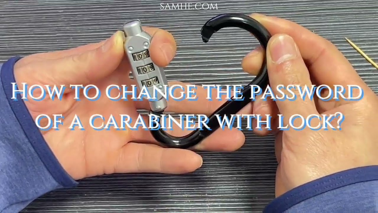 Just three steps to change the locking carabiner password at will🔒！