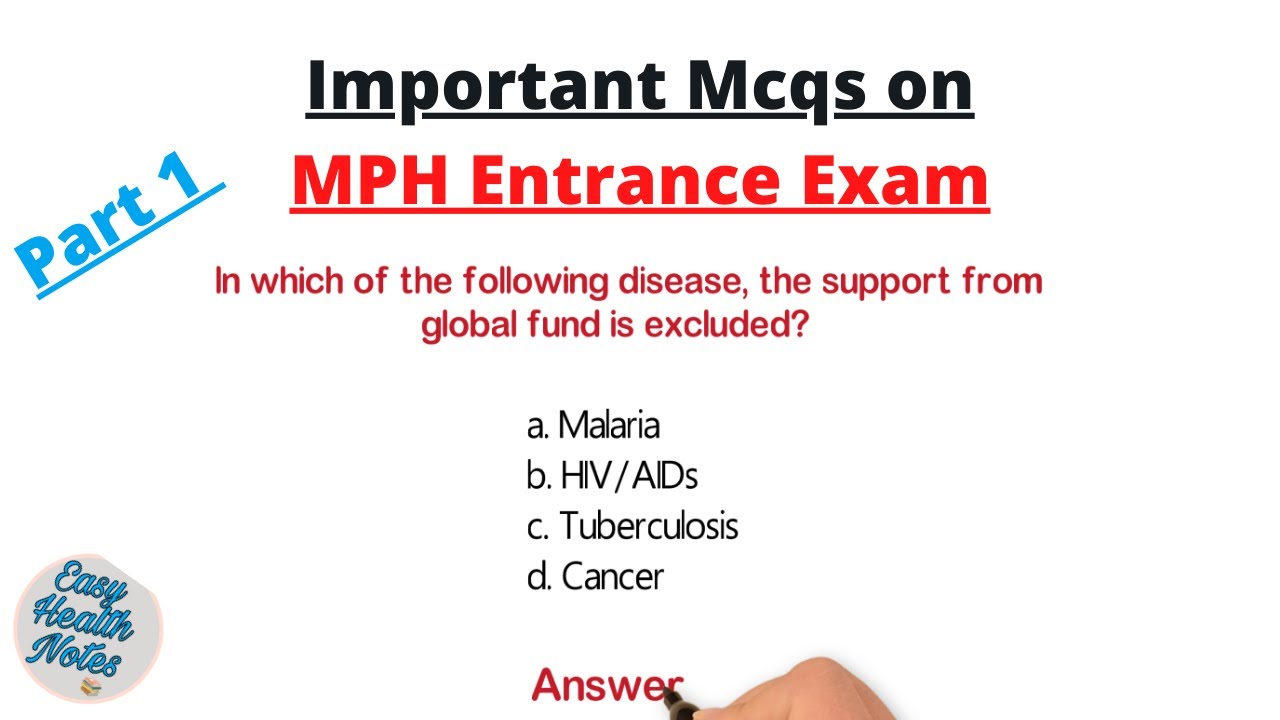 Important MCQs for MPH Common Entrance Exam।। 2022।।Part 1