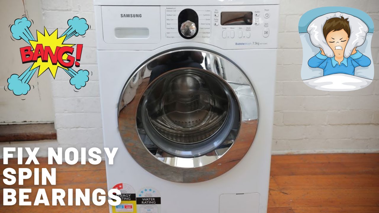 Samsung not Spinning Noisy Bearings How to Replace Spider Drum Broken Repair 2021 DIY