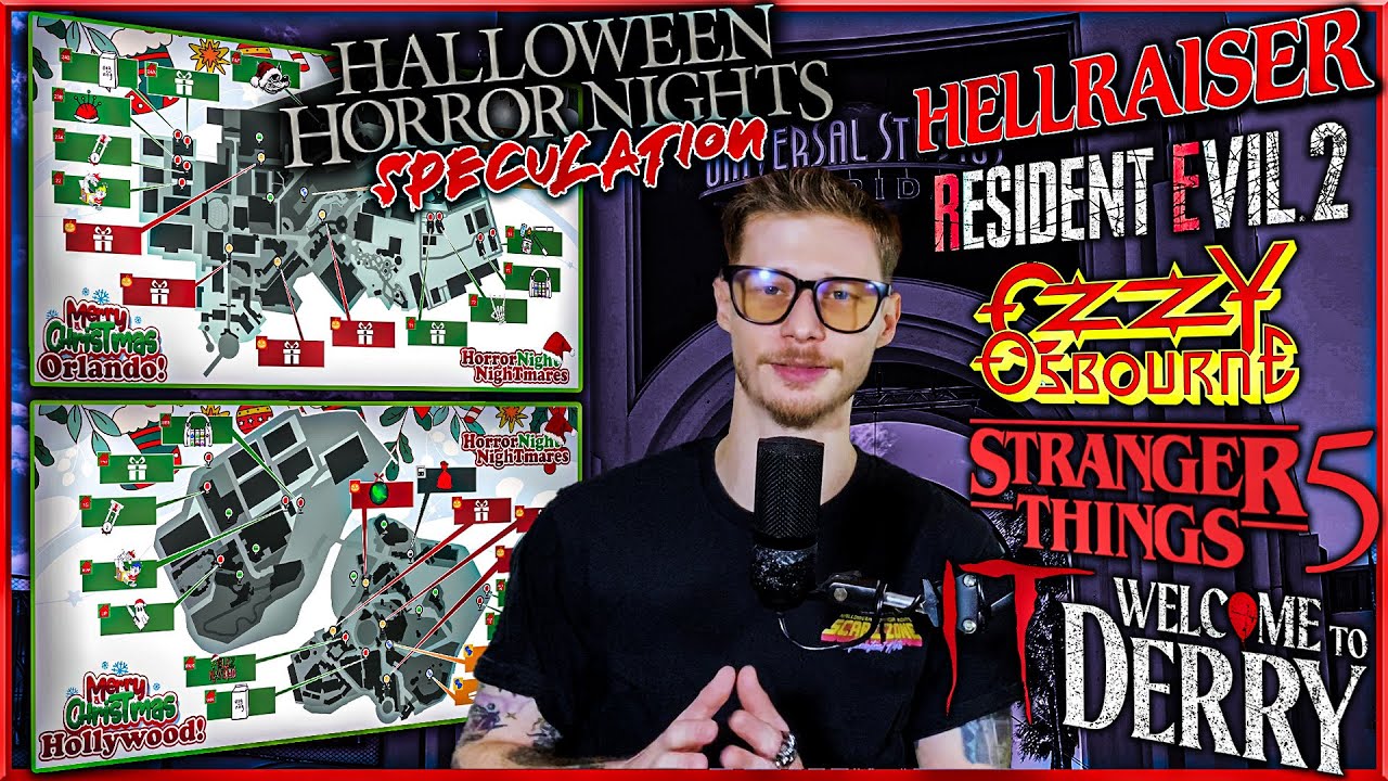 Новая карта предположений о проведении Halloween Horror Nights 2026 (Орландо и Голливуд) HHN 35