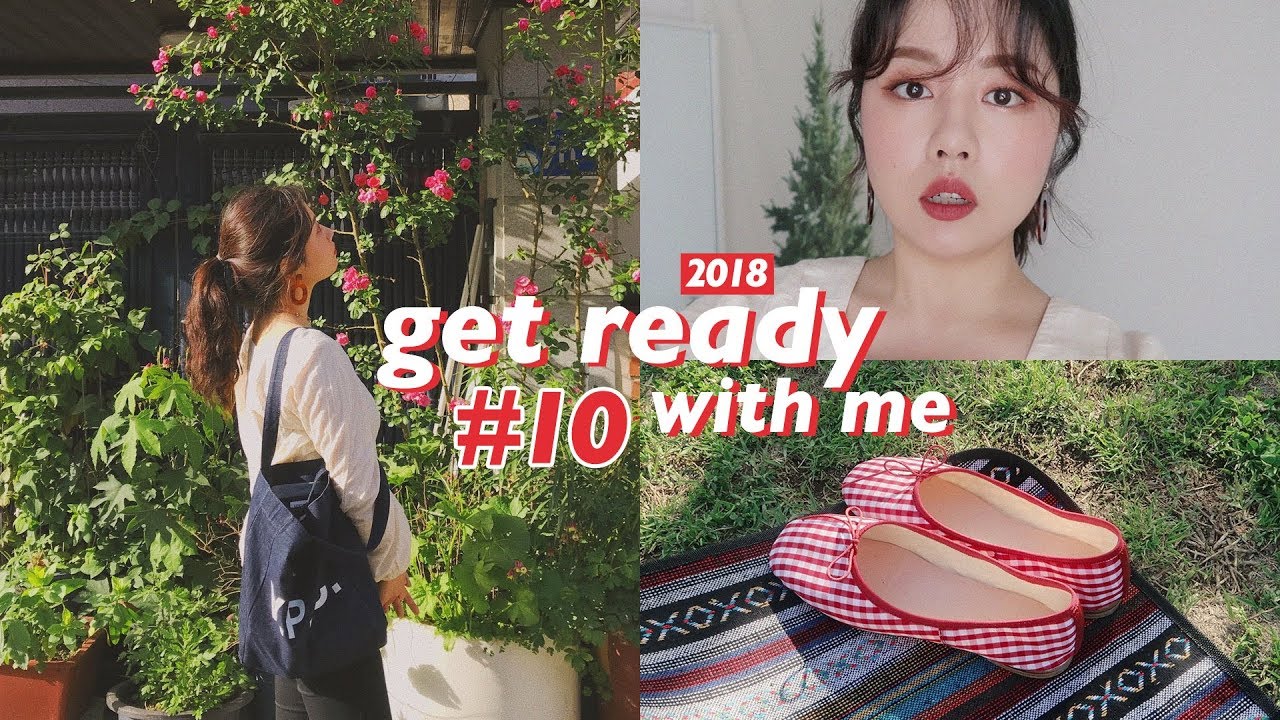 2018 GRWM#10💐 피크닉 가기 전 같이 준비해요! (루나 신상파데 리뷰, 🎂) | WOORIN