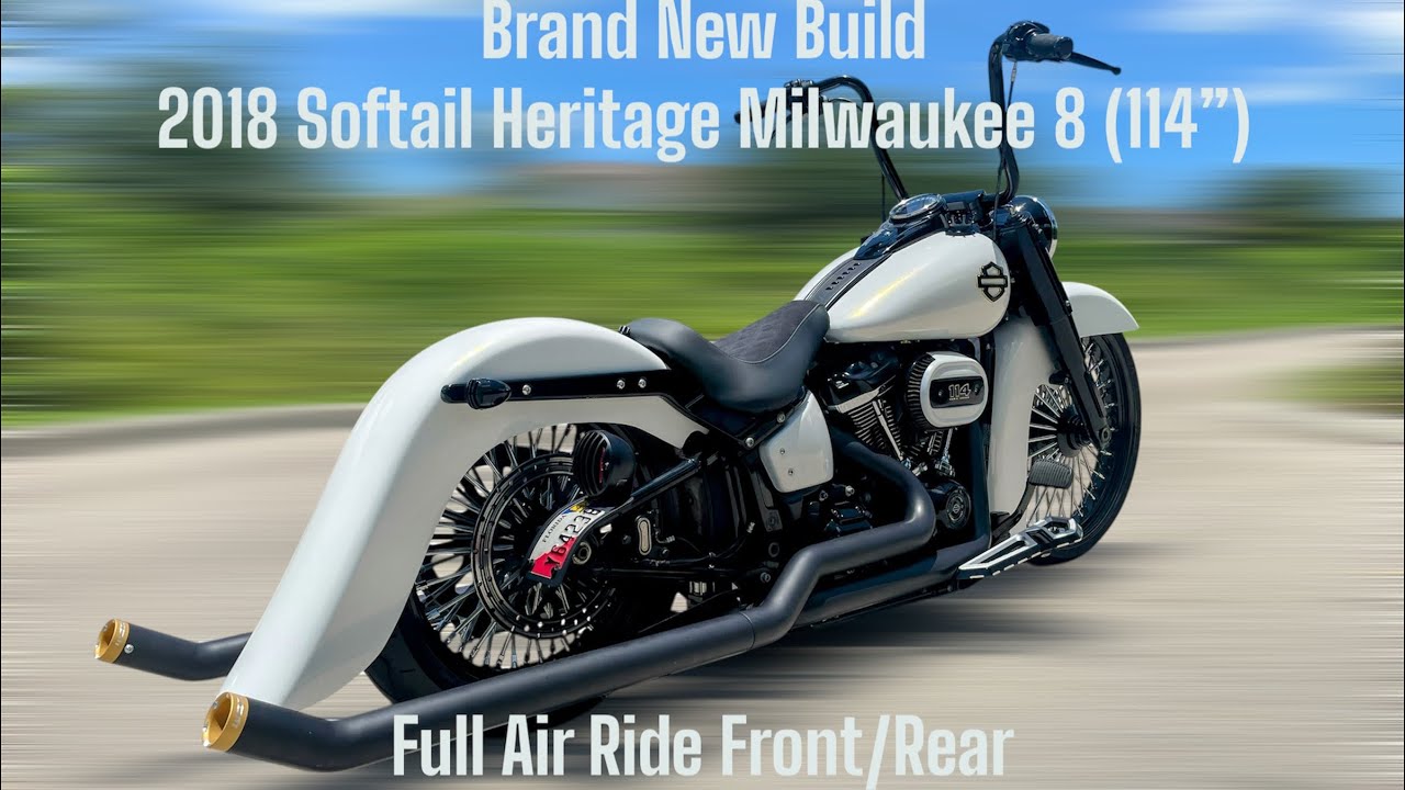 Sold New Mexico 2019 Softail Heritage Custom Cholo Vicla in a Pearl White with Gold shifting hues