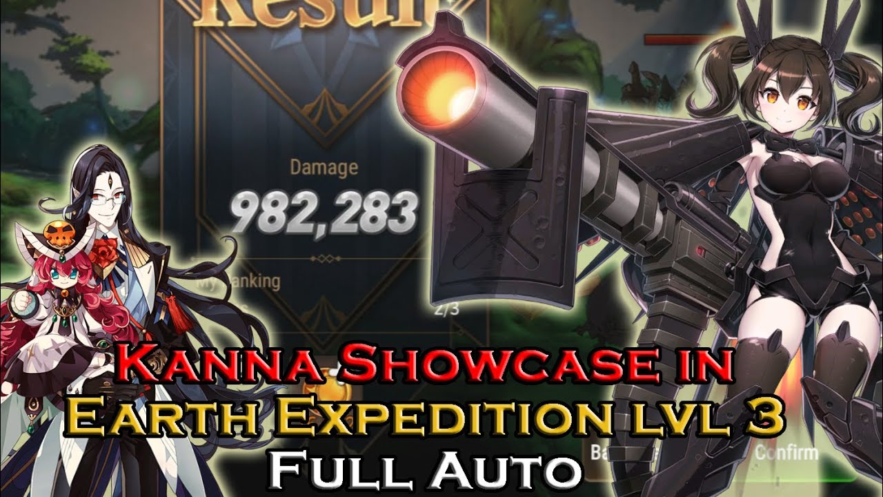 Epic 7 - Kanna Showcase in Earth Expedition level 3/Dagger Sicar clear!!