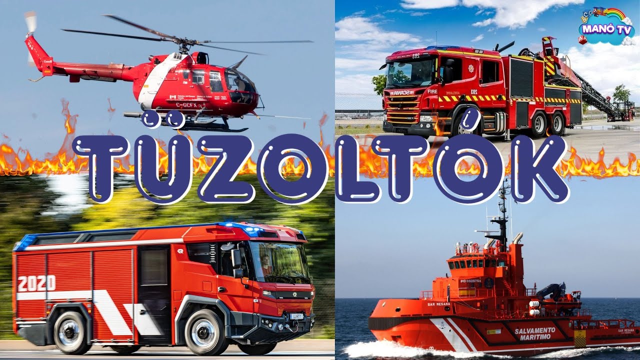 Tűzoltók - Tűzoltók gyerekeknek. Fedezd fel a tűzoltók izgalmas világát! #firefighter #tűzoltók