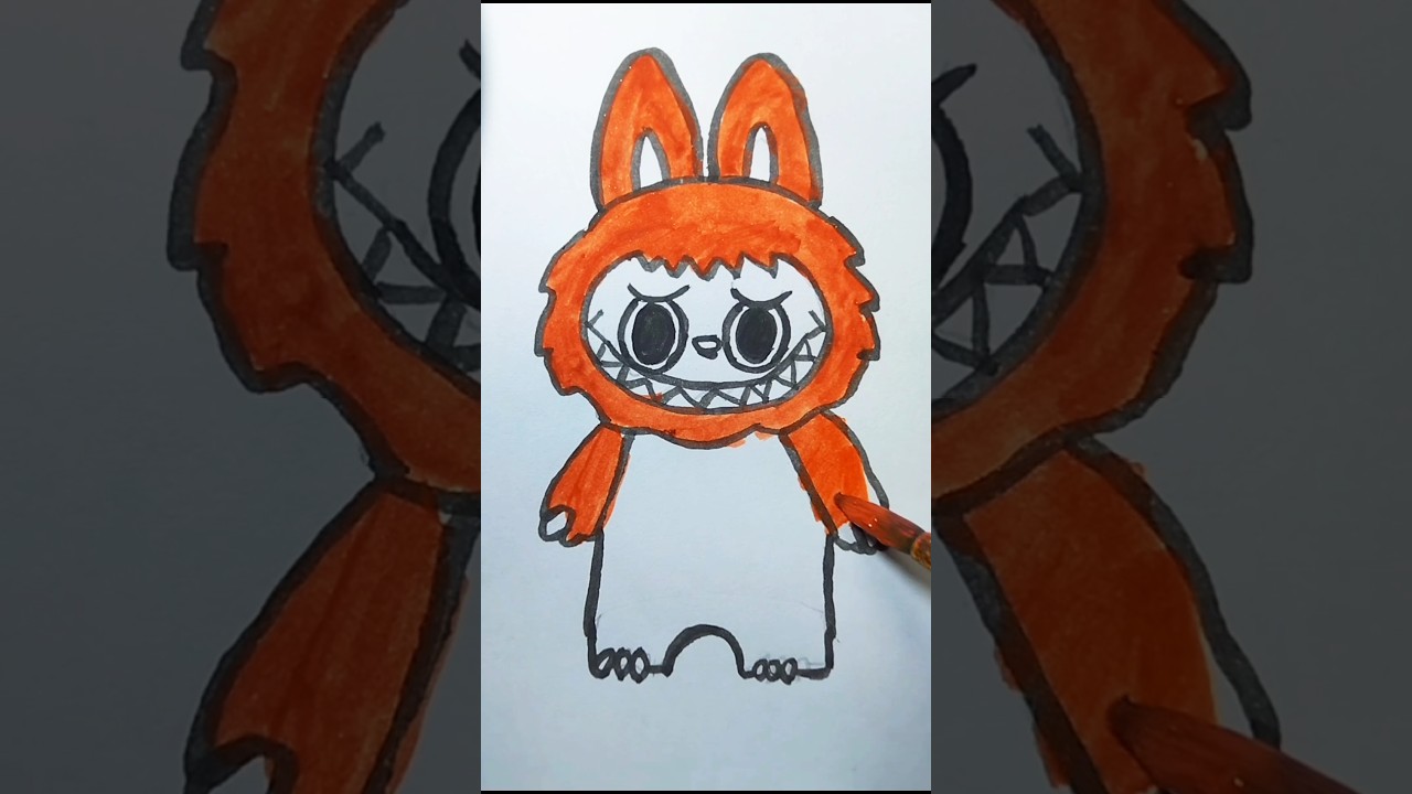 Labubu colouring 😻 