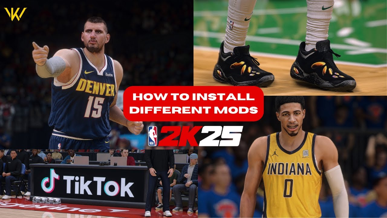 How to install DIFFERENT MODS in NBA 2K25 (Cyberface, Court, Jersey, Lighting, etc.) | TUTORIALS
