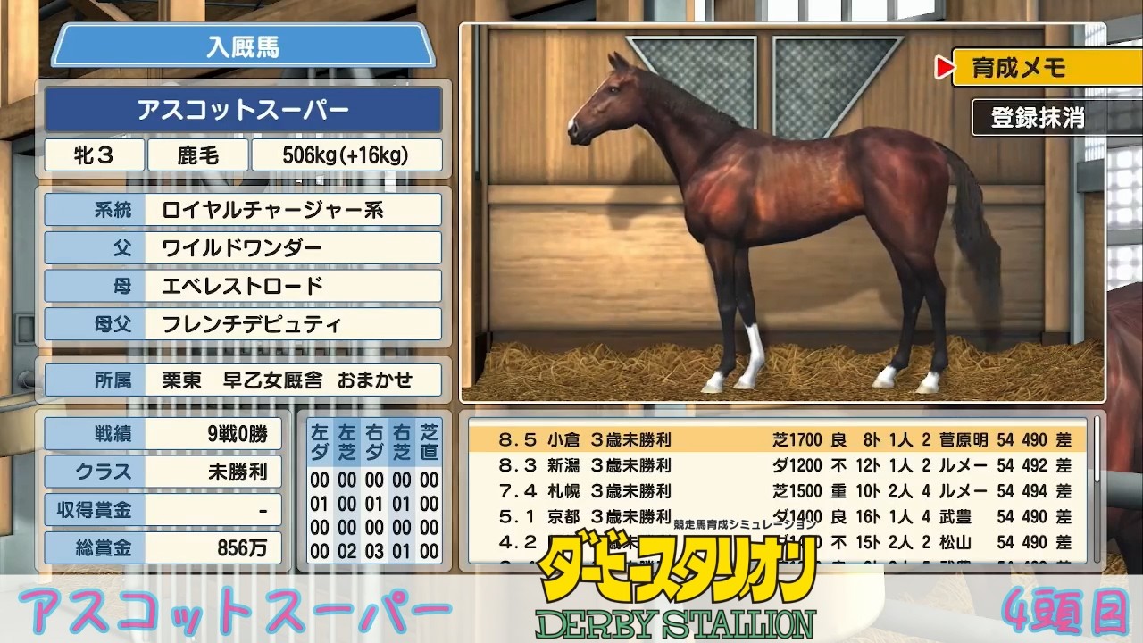 アスコットスーパー ダービースタリオン  DerbyStalion