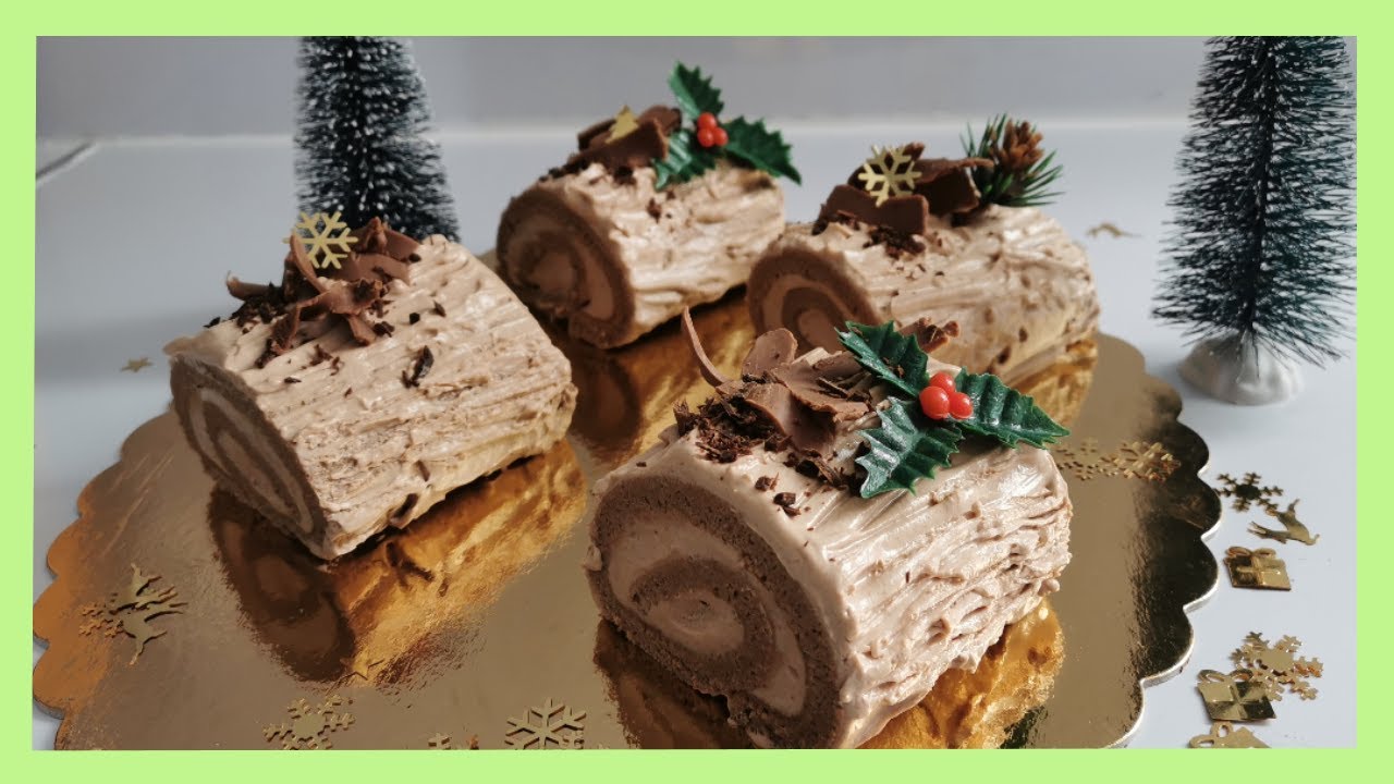 *** Bûche de Noël au praliné ***