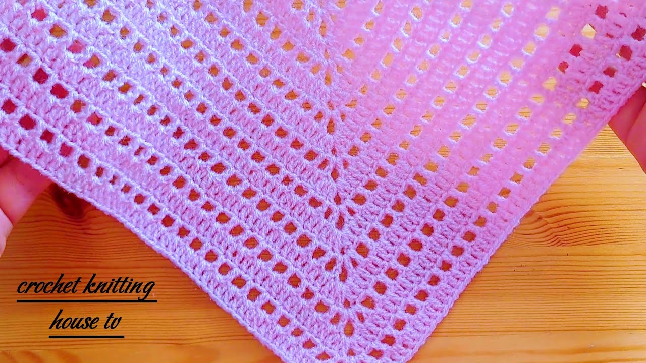 💯👌pour débutants châle triangle au crochet joli facile pour vous mes amis/crochet châle facile