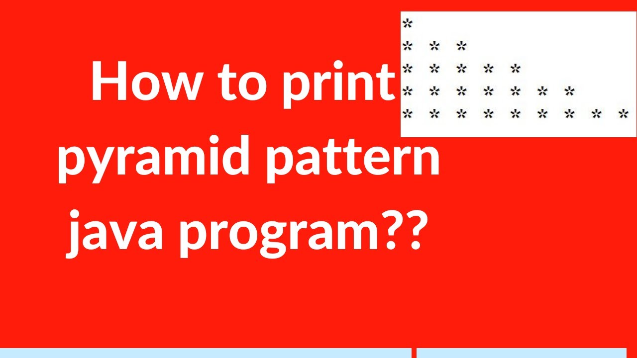 Pyramid pattern programs in java || pyramid star pattern programs in java