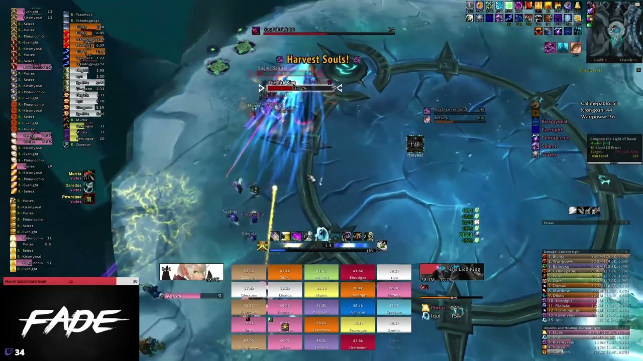 Fade vs LK25H - 2 Healers & Solo tank / 06.03.2022 - Holy priest PoV