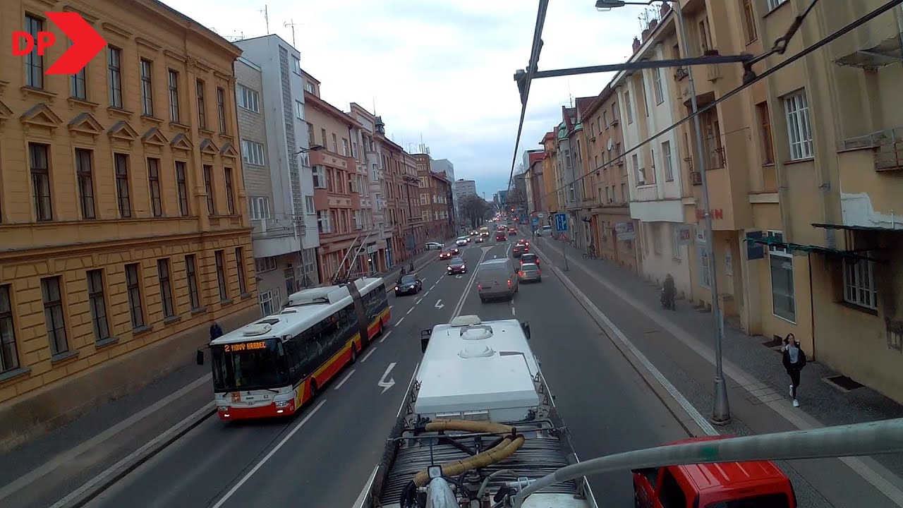 Linka č. 2 v Hradci Králové v pátek odpoledne